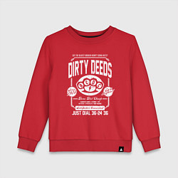 Свитшот хлопковый детский AC/DC: Dirty Deeds, цвет: красный
