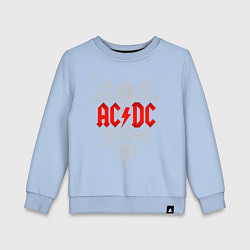 Свитшот хлопковый детский AC/DC: Black Ice, цвет: мягкое небо