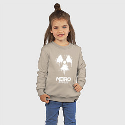 Свитшот хлопковый детский METRO EXODUS, цвет: миндальный — фото 2