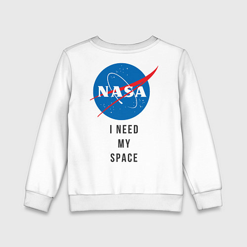 Детский свитшот Nasa i need my space / Белый – фото 2