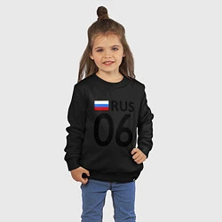 Свитшот хлопковый детский RUS 06, цвет: черный — фото 2