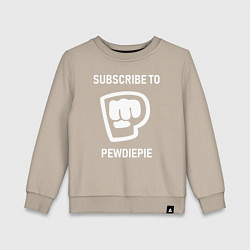 Детский свитшот Subscribe to PewDiePie