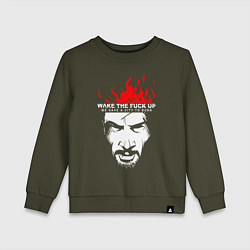 Свитшот хлопковый детский SAMURAI KEANU REEVES, цвет: хаки