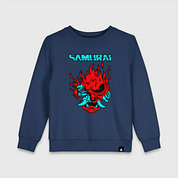 Свитшот хлопковый детский SAMURAI KEANU REEVES, цвет: тёмно-синий
