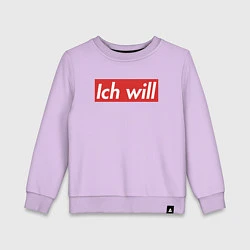 Детский свитшот Ich will