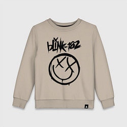 Свитшот хлопковый детский BLINK-182, цвет: миндальный
