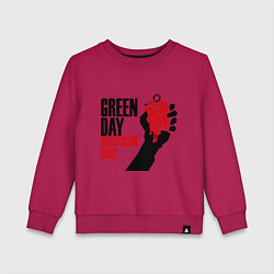 Свитшот хлопковый детский Green Day: American idiot, цвет: маджента