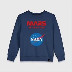 Свитшот хлопковый детский Nasa Mars mission, цвет: тёмно-синий