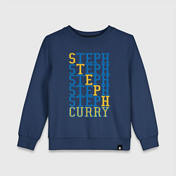 Свитшот хлопковый детский Steph Curry, цвет: тёмно-синий