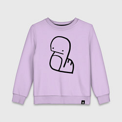 Свитшот хлопковый детский Stray Kids, цвет: лаванда