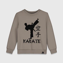 Свитшот хлопковый детский Karate craftsmanship, цвет: утренний латте