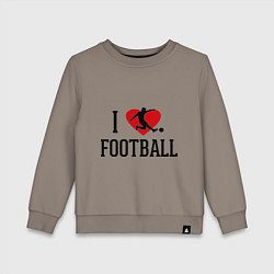 Детский свитшот I love football