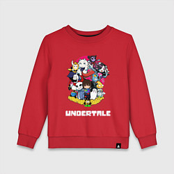Свитшот хлопковый детский UNDERTALE, цвет: красный