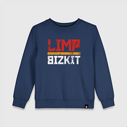 Свитшот хлопковый детский LIMP BIZKIT, цвет: тёмно-синий