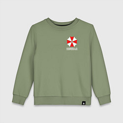 Свитшот хлопковый детский UMBRELLA CORP, цвет: авокадо