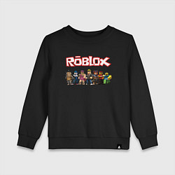 Свитшот хлопковый детский ROBLOX, цвет: черный
