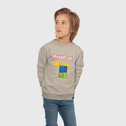 Свитшот хлопковый детский ROBLOX, цвет: миндальный — фото 2