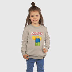 Свитшот хлопковый детский ROBLOX, цвет: миндальный — фото 2