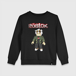 Свитшот хлопковый детский Roblox, цвет: черный