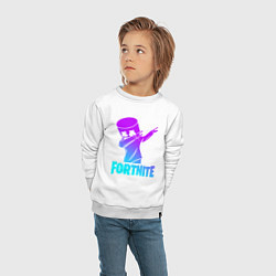 Свитшот хлопковый детский FORTNITE X MARSHMELLO, цвет: белый — фото 2