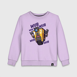 Свитшот хлопковый детский Borderlands, цвет: лаванда