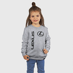 Свитшот хлопковый детский LEXUS, цвет: меланж — фото 2