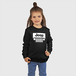 Свитшот хлопковый детский Jeep, цвет: черный — фото 2