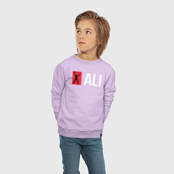 Свитшот хлопковый детский ALI, цвет: лаванда — фото 2
