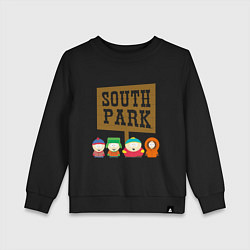 Свитшот хлопковый детский South Park, цвет: черный