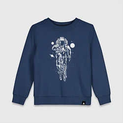 Детский свитшот Космонавт на велосипеде