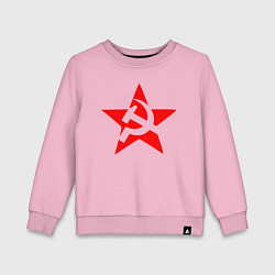 Свитшот хлопковый детский СССР, цвет: светло-розовый