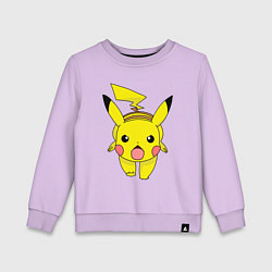 Свитшот хлопковый детский ПикачуПикачу, цвет: лаванда