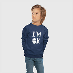 Свитшот хлопковый детский IM OK, цвет: тёмно-синий — фото 2