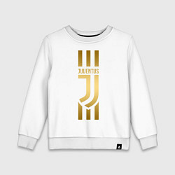 Свитшот хлопковый детский JUVENTUS, цвет: белый