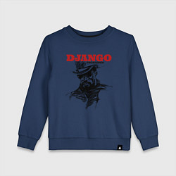 Свитшот хлопковый детский Django, цвет: тёмно-синий