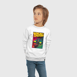 Свитшот хлопковый детский Back to the Future, цвет: белый — фото 2