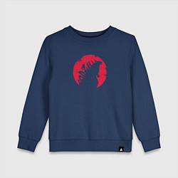 Свитшот хлопковый детский Godzilla, цвет: тёмно-синий