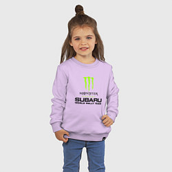 Свитшот хлопковый детский MONSTER ENERGY Z, цвет: лаванда — фото 2