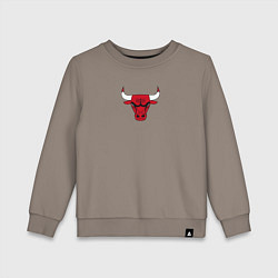 Свитшот хлопковый детский CHICAGO BULLS, цвет: утренний латте