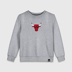 Свитшот хлопковый детский CHICAGO BULLS, цвет: меланж