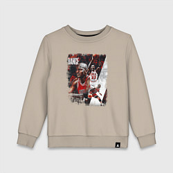 Свитшот хлопковый детский ПОСЛЕДНИЙ ТАНЕЦ, цвет: миндальный