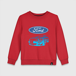 Свитшот хлопковый детский Ford Z, цвет: красный