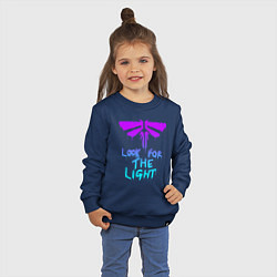 Свитшот хлопковый детский ЦИКАДЫ LOOK FOR THE LIGHT, цвет: тёмно-синий — фото 2