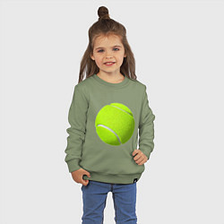 Свитшот хлопковый детский Теннис, цвет: авокадо — фото 2
