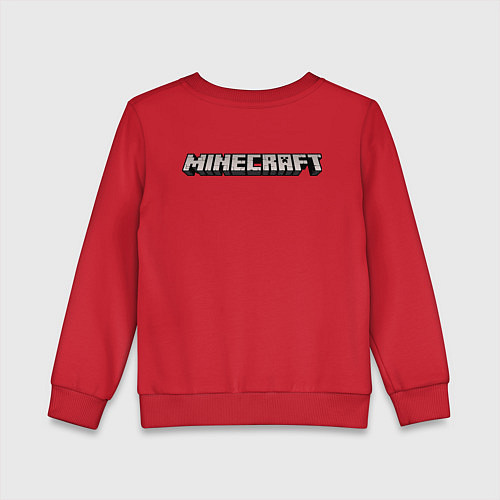 Детский свитшот Майнкрафт / Красный – фото 2