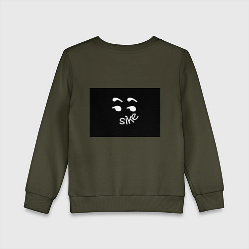 Детский свитшот Sorry not sorry / Хаки – фото 2