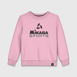 Свитшот хлопковый детский MIKASA SPORTS, цвет: светло-розовый