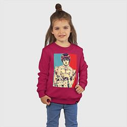 Свитшот хлопковый детский Бруно Буччеллати, цвет: маджента — фото 2