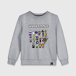 Свитшот хлопковый детский UNDERTALE, цвет: меланж