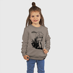 Свитшот хлопковый детский Моя геройская академия, цвет: утренний латте — фото 2